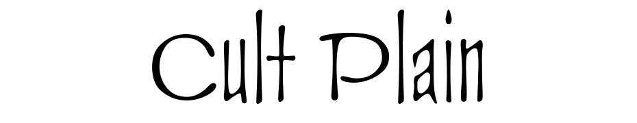Cult Plain cкачати шрифт безкоштовно