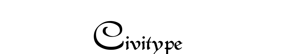 Civitype cкачати шрифт безкоштовно