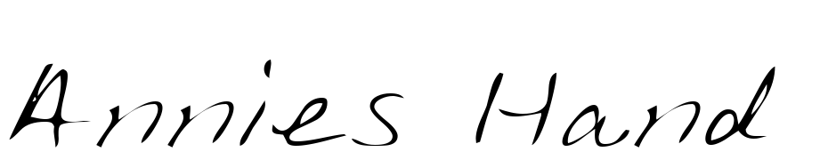 Annies Hand Regular Font Download Free