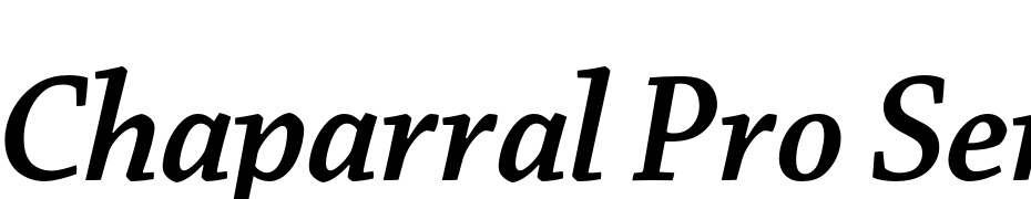 Chaparral Pro Semibold Italic Display Schrift Herunterladen Kostenlos