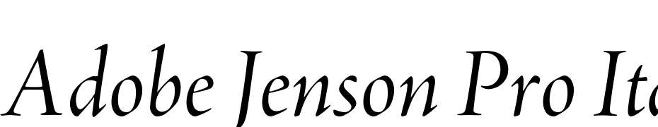 Adobe Jenson Pro Italic Display Font Download Free