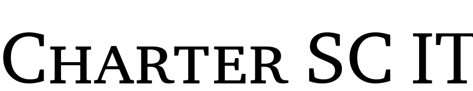 Charter SC ITC TT Font Download Free