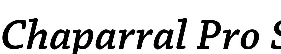 Chaparral Pro Semibold Italic Caption Font Download Free