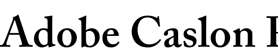 Adobe Caslon Pro Semibold Font Download Free