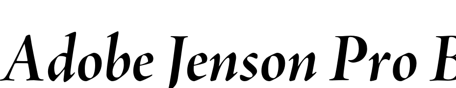 Adobe Jenson Pro Bold Italic Display Font Download Free