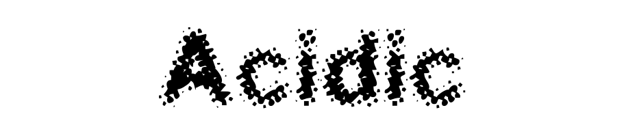 Acidic Yazı tipi ücretsiz indir