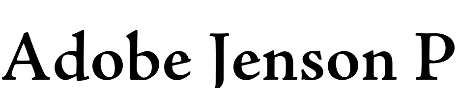 Adobe Jenson Pro Semibold Font Download Free