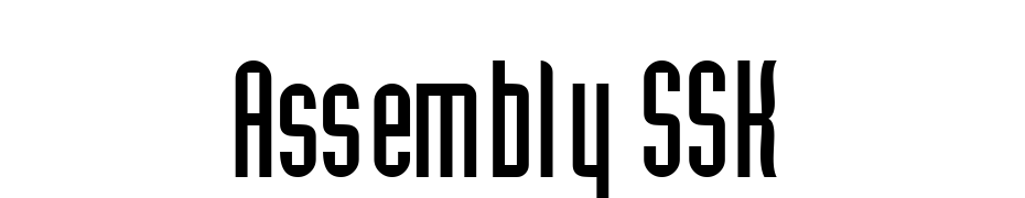 Assembly SSK Font Download Free