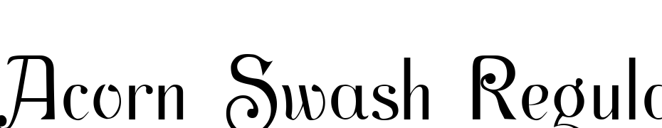 Acorn Swash Regular Font Download Free