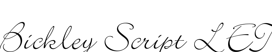Bickley Script LET Plain:1.0 Schrift Herunterladen Kostenlos