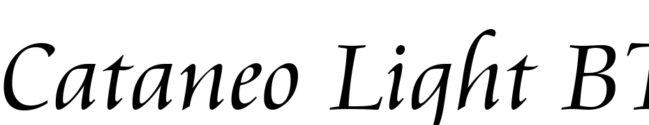 Cataneo Light BT Font Download Free