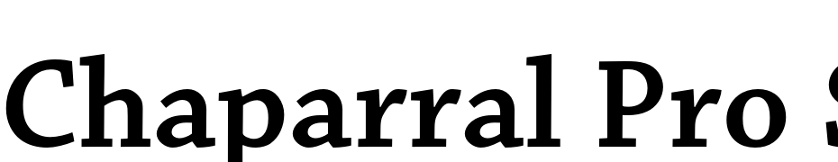 Chaparral Pro Semibold Font Download Free