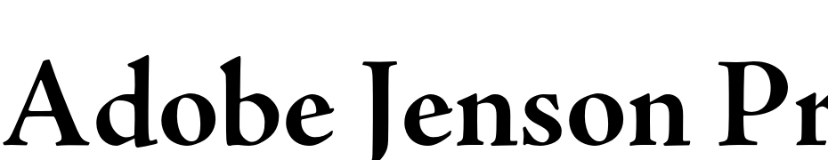 Adobe Jenson Pro Bold Subhead Font Download Free