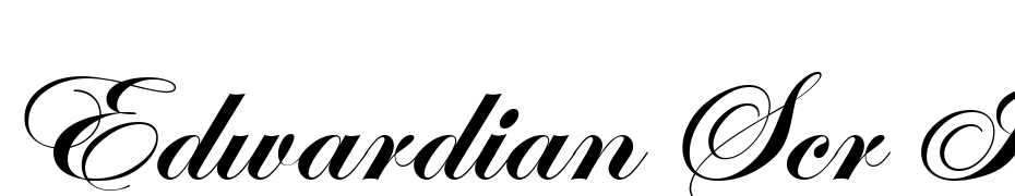 Edwardian Scr ITC TT Bold Font Download Free