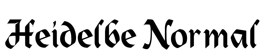 Heidelbe Normal Font Download Free