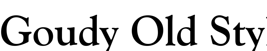 Goudy Old Style Bold BT Font Download Free
