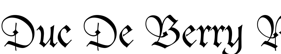 Duc De Berry Regular Font Download Free
