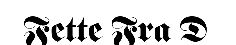 Fette Fra D cкачати шрифт безкоштовно