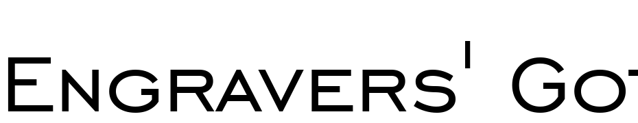 Engravers' Gothic BT Font Download Free