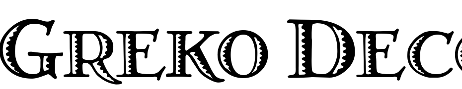 Greko Deco Normal cкачати шрифт безкоштовно