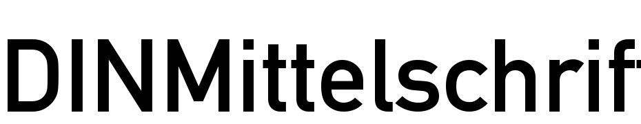 DIN Mittelschrift Font Download Free