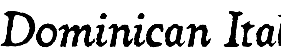 Dominican Italic Yazı tipi ücretsiz indir