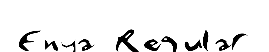 Enya Regular cкачати шрифт безкоштовно