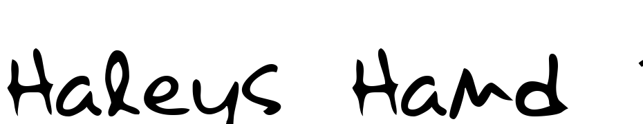 Haleys Hand Regular Font Download Free