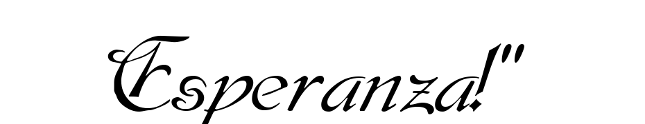 Esperanza!" Font Download Free