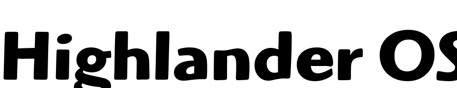 Highlander OS ITC TT Bold Font Download Free