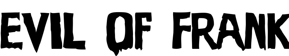 Evil Of Frankenstein Yazı tipi ücretsiz indir