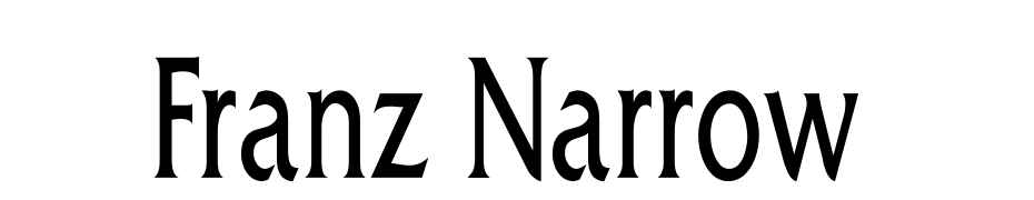 Franz Narrow cкачати шрифт безкоштовно