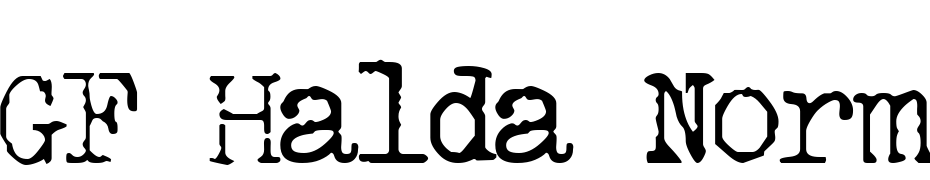 GF Halda Normal Font Download Free