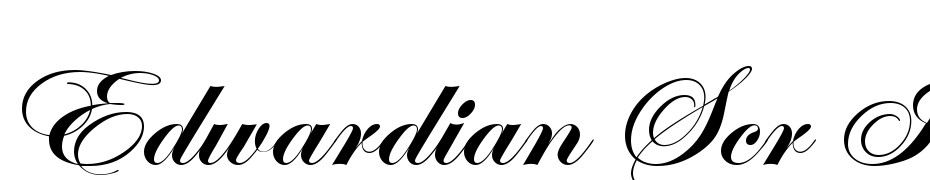Edwardian Scr ITC TT Bold Yazı tipi ücretsiz indir