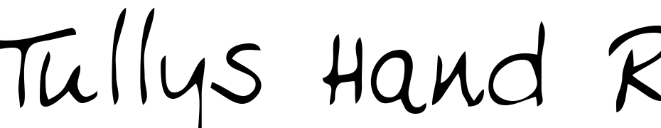 Tullys Hand Regular Font Download Free