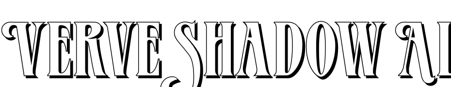 Verve Shadow Alternate Regular Scarica Caratteri Gratis