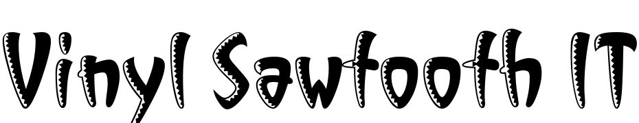 Vinyl Sawtooth ITC TT Fuente Descargar Gratis