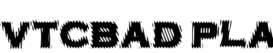VTCBad Plating Regular Font Download Free