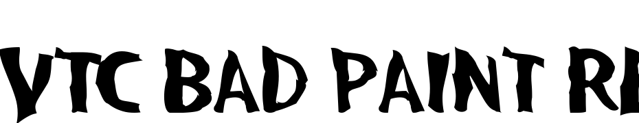 VTC Bad Paint Regular Schrift Herunterladen Kostenlos