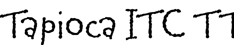 Tapioca ITC TT cкачати шрифт безкоштовно