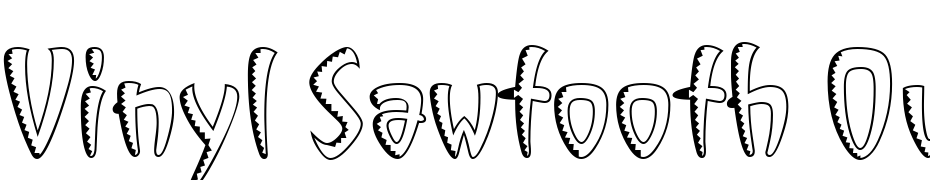 Vinyl Sawtooth Outline ITC TT Scarica Caratteri Gratis