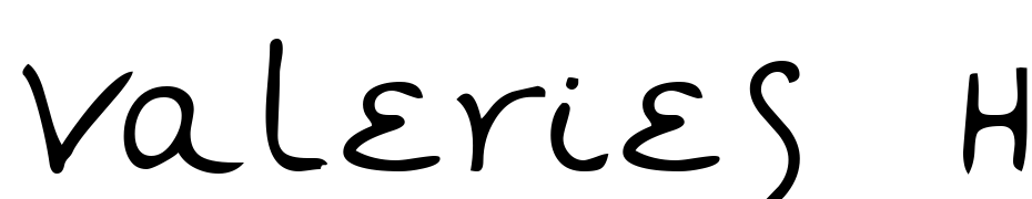 Valeries Hand Regular Font Download Free