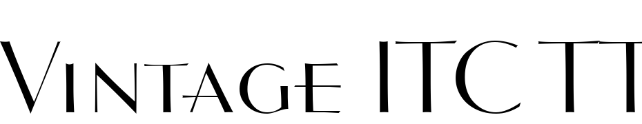 Vintage ITC TT Font Download Free