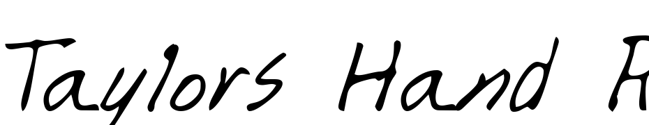 Taylors Hand Regular Schrift Herunterladen Kostenlos