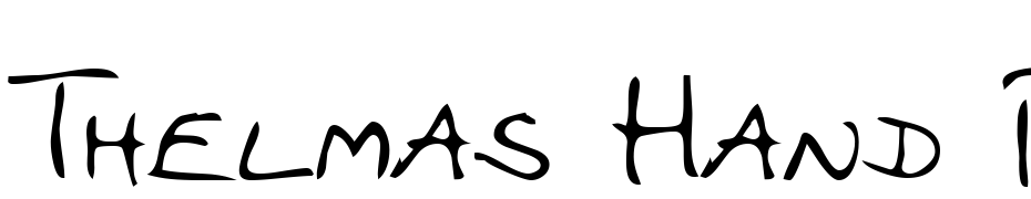 Thelmas Hand Regular Font Download Free
