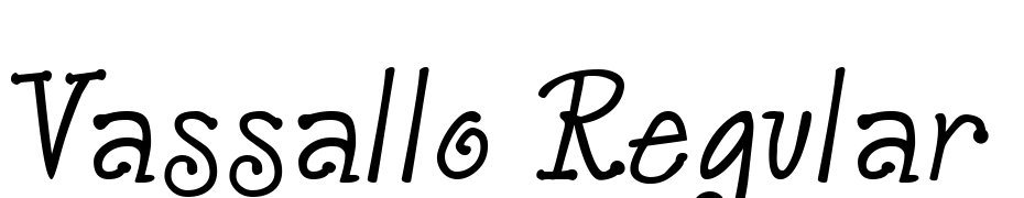 Vassallo Regular Scarica Caratteri Gratis
