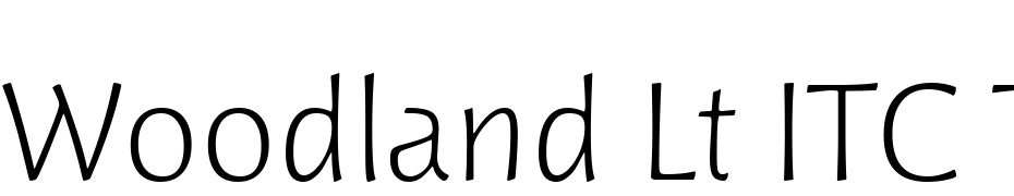 Woodland Lt ITC TT Font Download Free