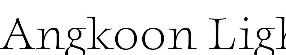 Angkoon Light Schrift Herunterladen Kostenlos