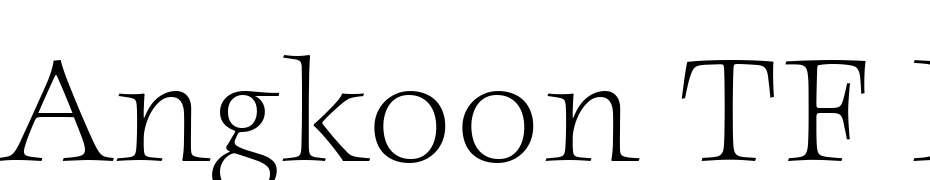 Angkoon TF Light Font Download Free