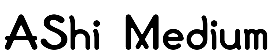 AShi Medium Font Download Free